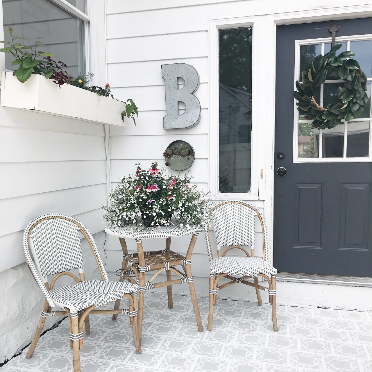 DIY Stenciled Porch